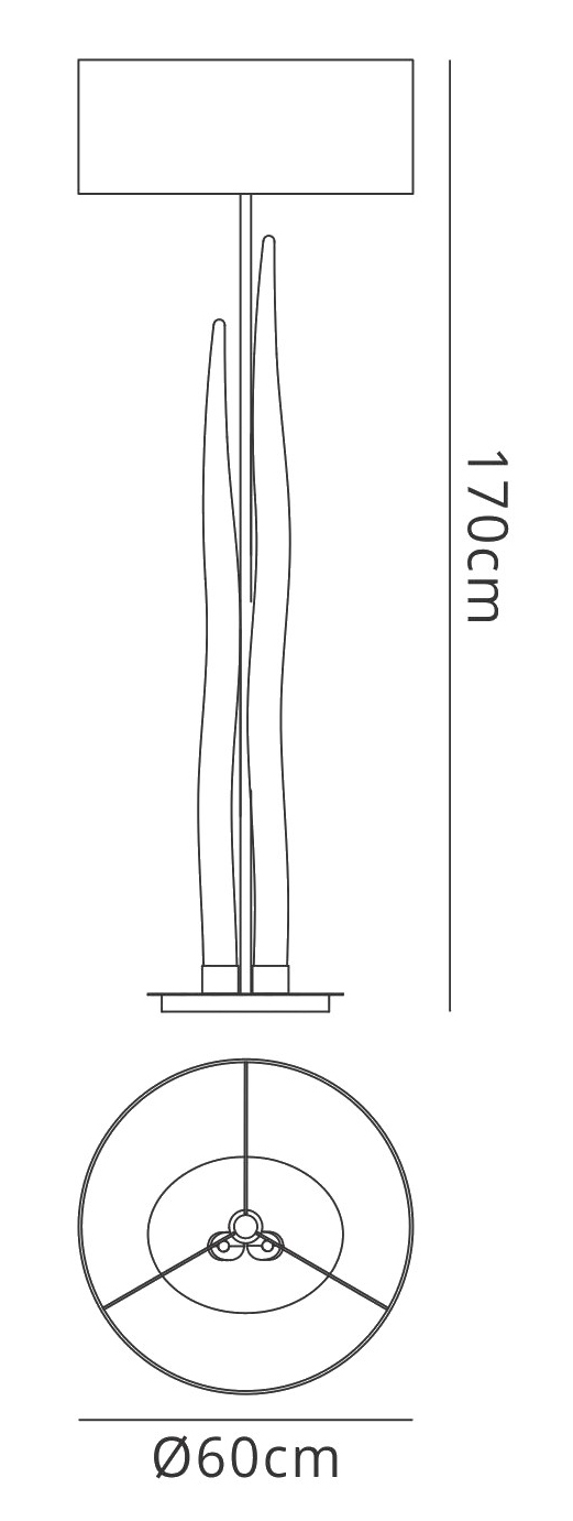 Estalacta Floor Lamps Mantra Shaded Floor Lamps